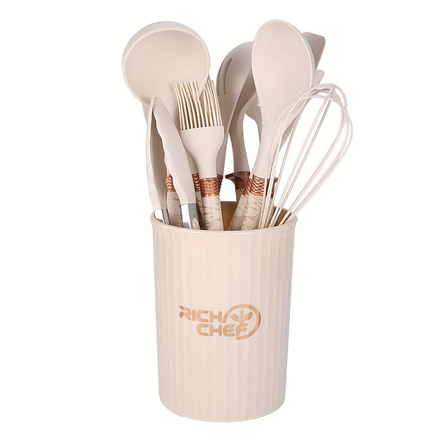 Cooking - Kitchen joy with the elegant silicone kitchen utensil set
