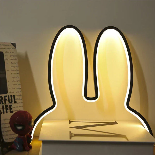 USB rechargeable rabbit night light with colour change function