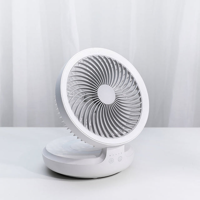 Rechargeable Foldable Desktop Fan, with Four Modes, Night Light and Adjustable Angle, for Study, Sleep, Work and Outdoors |