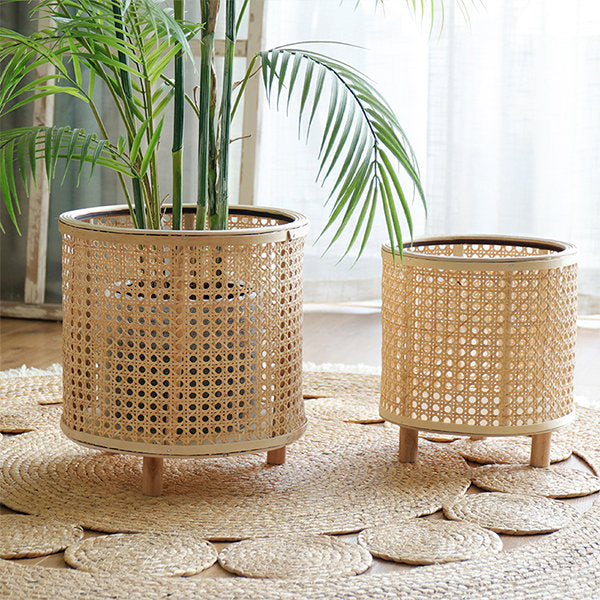 Braided Flower Pot Holder made of Rattan