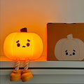 LED night light in the shape of a pumpkin, charged via USB