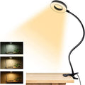 Clip-on Light - Reading lamp with 48 LEDs, 3 colour modes and 10 brightness levels, eye protection and flexible gooseneck