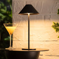 Minimalistic dimmable Touch table lamp - waterproof and rechargeable light colour