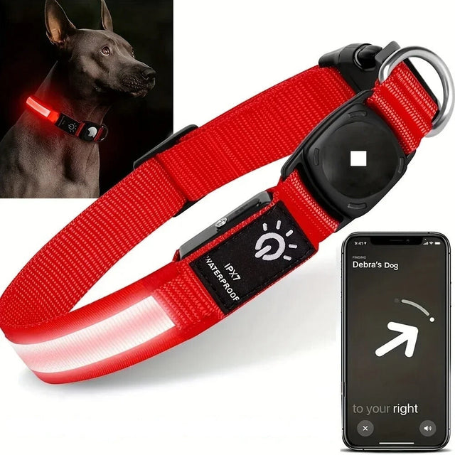 Flashing Dog Collars β Waterproof LED Light Up Dog Collar with USB Rechargeable Glow, Dog Collars Illuminated for Night Safety, All Sizes