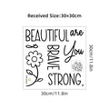 Daily Affirmation Quotes Mirror Stickers Removable Peel N Stick Vinyl Decals For Bathroom Bedroom Inspirational Home Decor Touches |