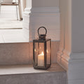 LED Lantern Stainless Steel Dark grey with TruGlow LED Candle