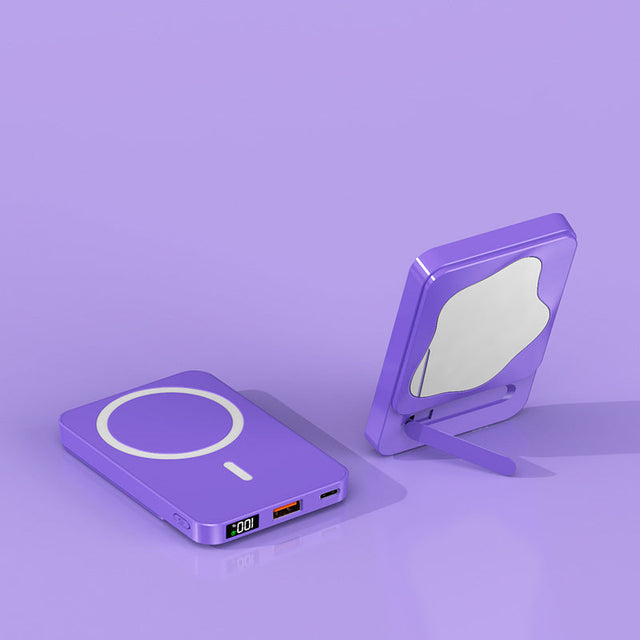 Portable Power Bank with Integrated Mirror