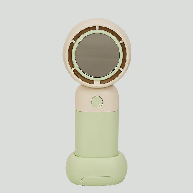 Women Portable Handheld Fan with Integrated Mirror