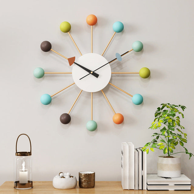 Decorative large silent wall clock for the living room 21 inches