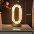 Crystal LED Table Lamp: Dimmable, USB Charging, Touch & Remote Control