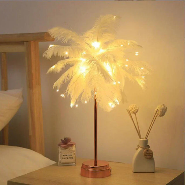 LED Spring Table Lamp Night Light USB powered Remote Control Nightstand Lamps