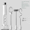 3 In 1 Electric Milk Frother Rechargeable Milk Frother Handheld Frothing Device High Speeds Milk Frother Drink Mixer Coffee