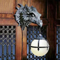 LED Lantern with Dragon Head made of Resin for Unique Halloween Decoration