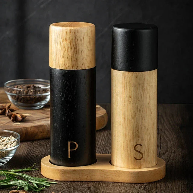 Wood Salt and Pepper Mill Set