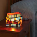 Stained Glass Book Lamp Multicolour