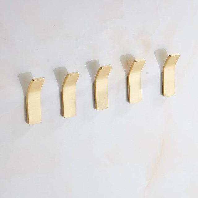 Golden Wall Hooks – Luxurious Brass Coat Hooks for Hallway and Bedroom