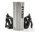 Human-shaped resin bookends set