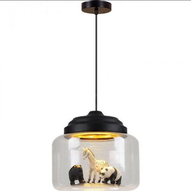 Smaller Zoo | Pendant lamp with glass shade