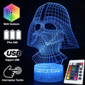 3D Lamp Star Wars Helmet Darth Vader