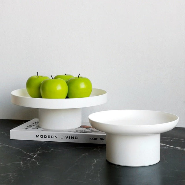 Nordic round storage tray made of acrylic
