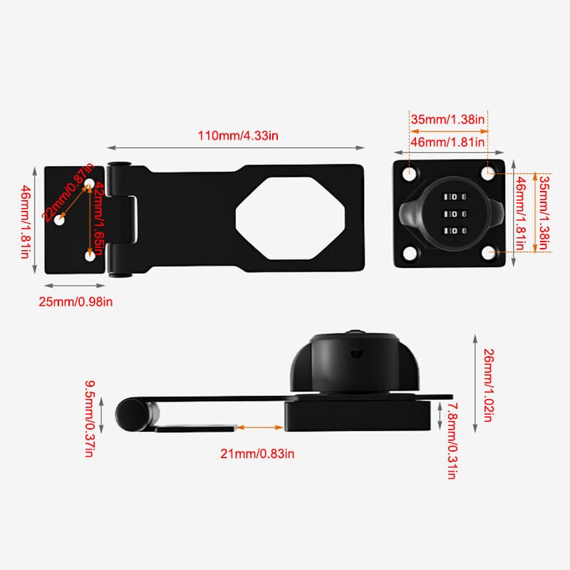 Household cabinet lock password locks