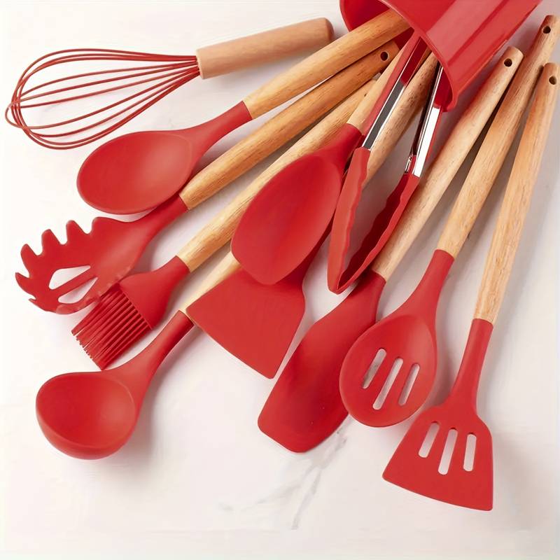 Silicone Kitchen Tools Set – Heat Resistant and Scratch Resistant