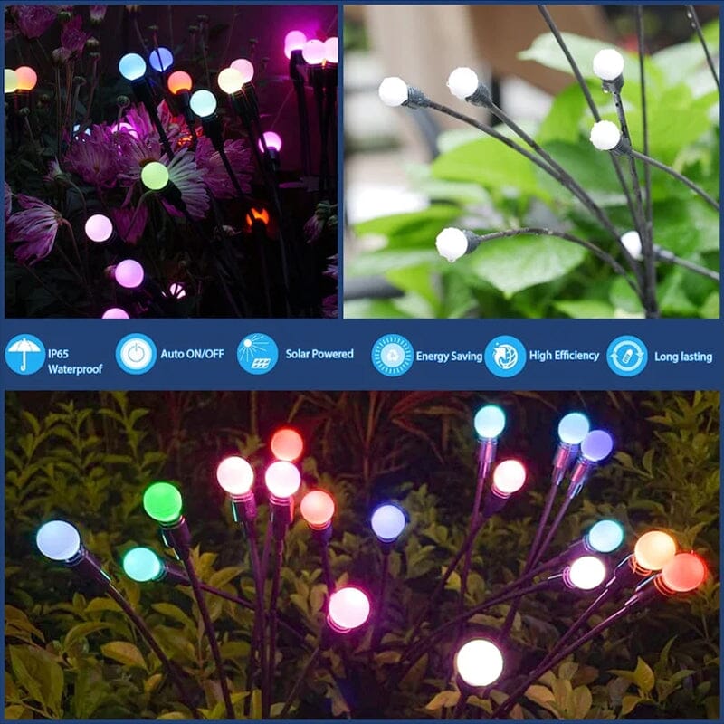 Solar-powered Firefly Garden Light