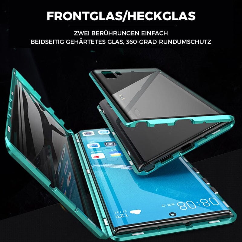 Samsung magnetic tempered glass double-sided phone case