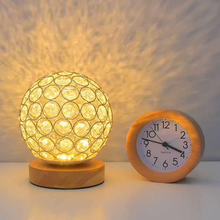 Modern Minimalist Round USB rechargeable LED table lamp