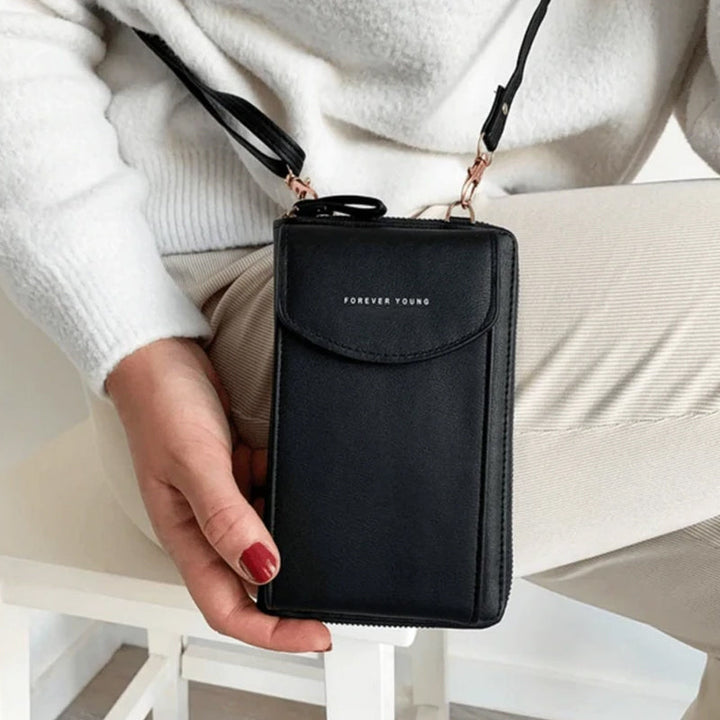 First-class phone case/shoulder bag with zipper |