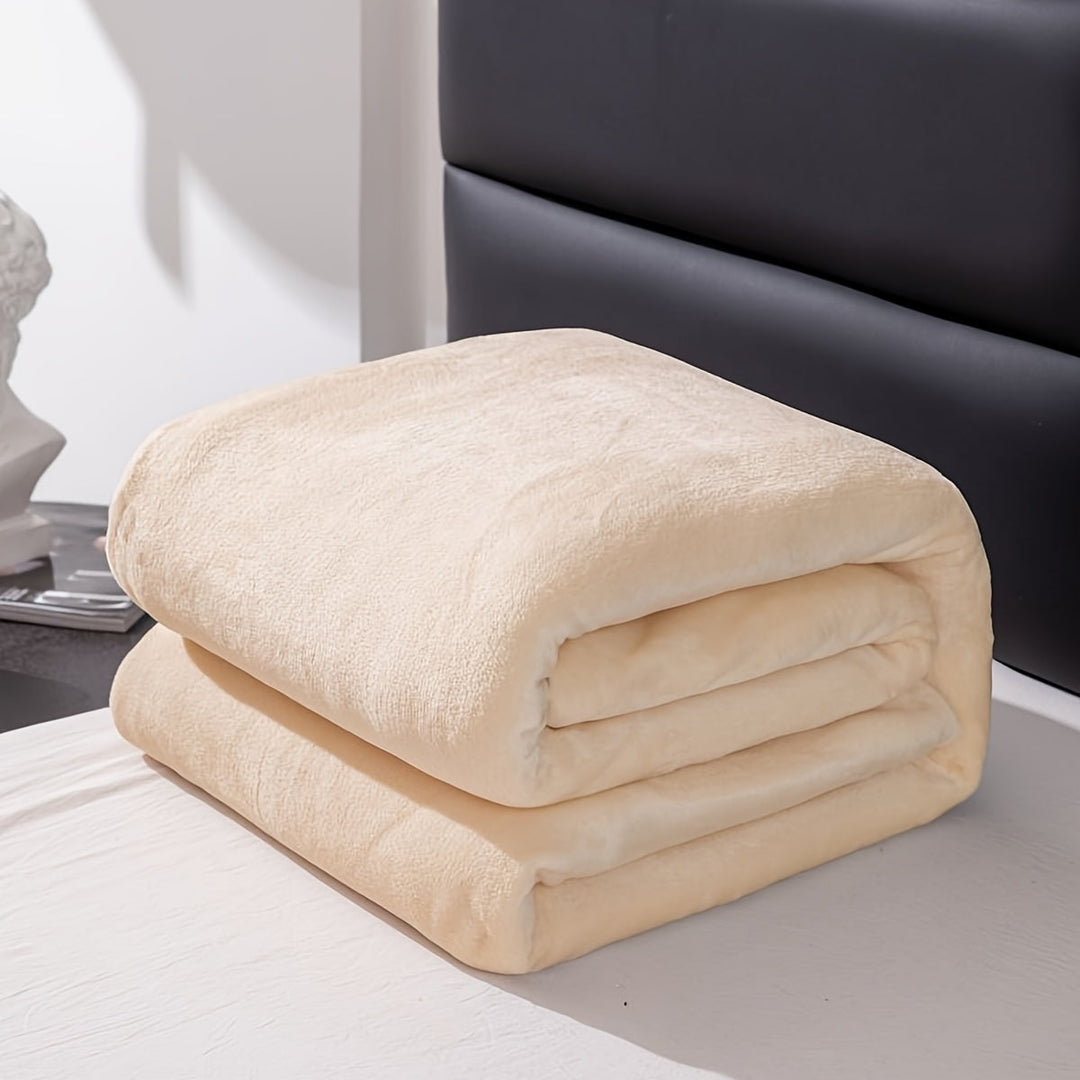 Soft and warm grey flannel blanket for all seasons