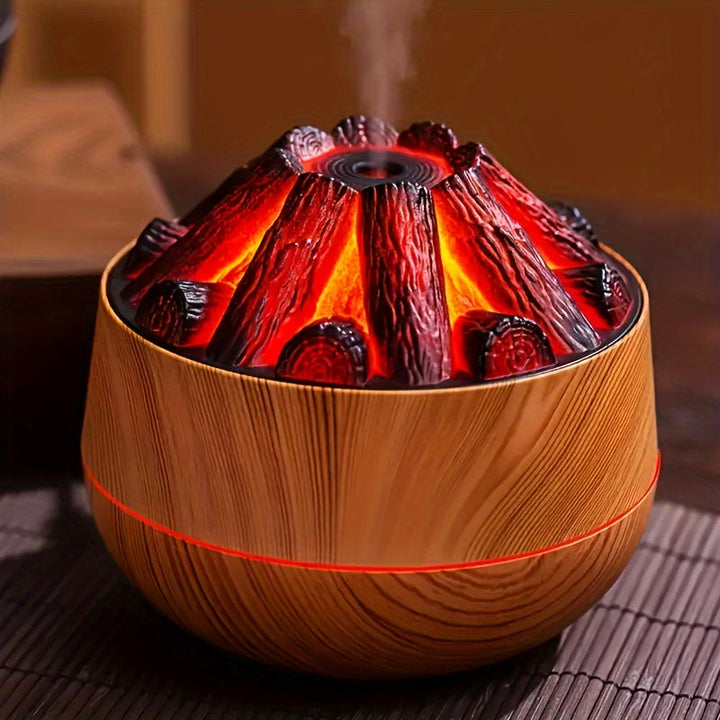 Fire Diffuser - Mini simulated charcoal fire air humidifier with realistic flame effect