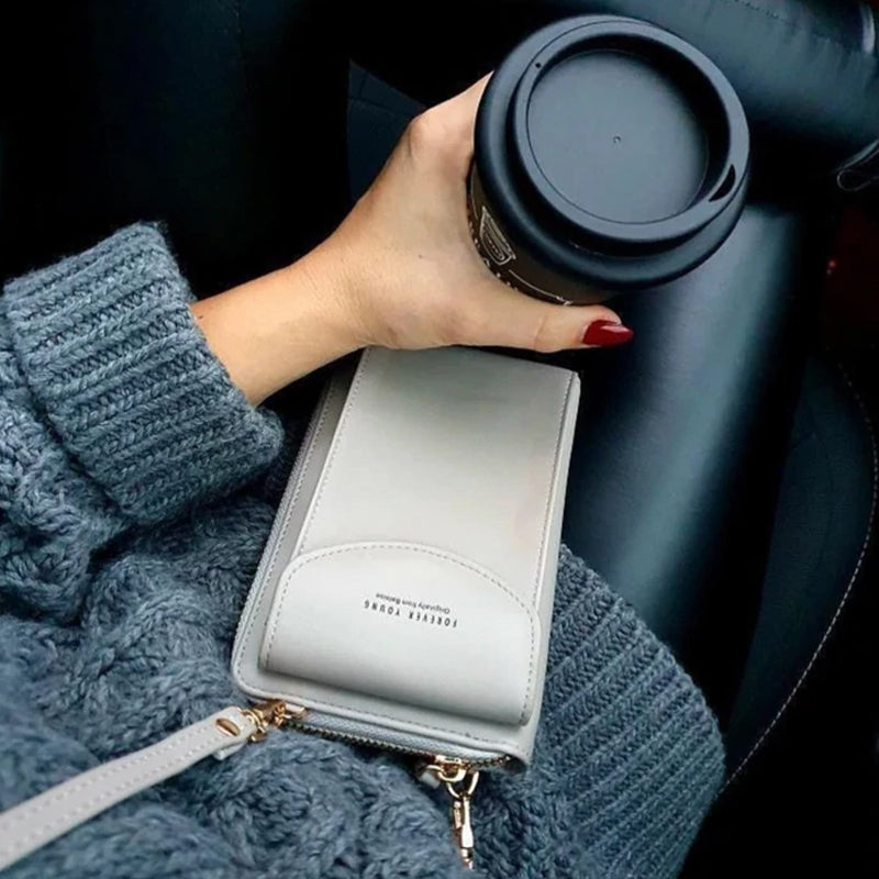 First-class phone case/shoulder bag with zipper |