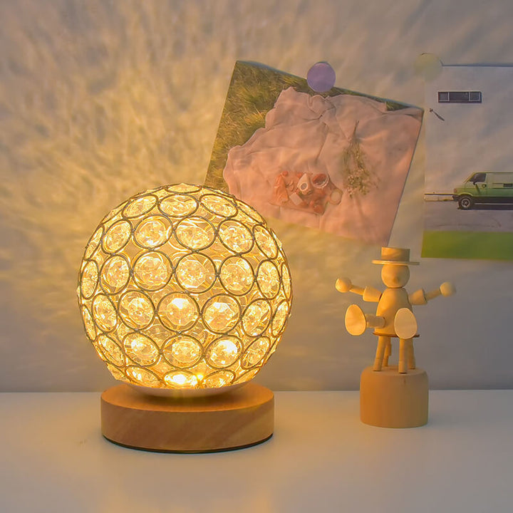 Modern Minimalist Round USB rechargeable LED table lamp