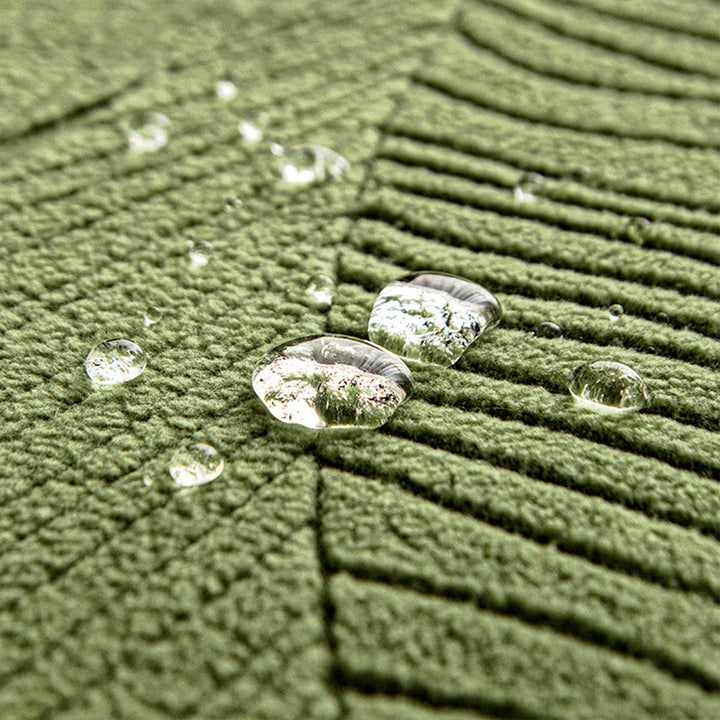 Modern Leaf Jacquard Waterproof Anti-Scratch Stretch Full Cover Sofa Cover