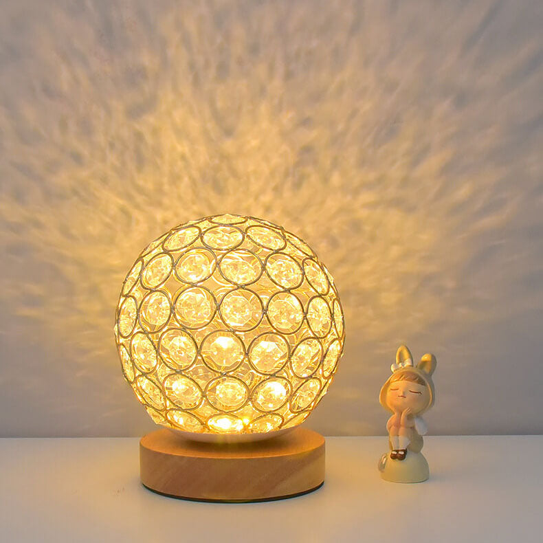 Modern Minimalist Round USB rechargeable LED table lamp