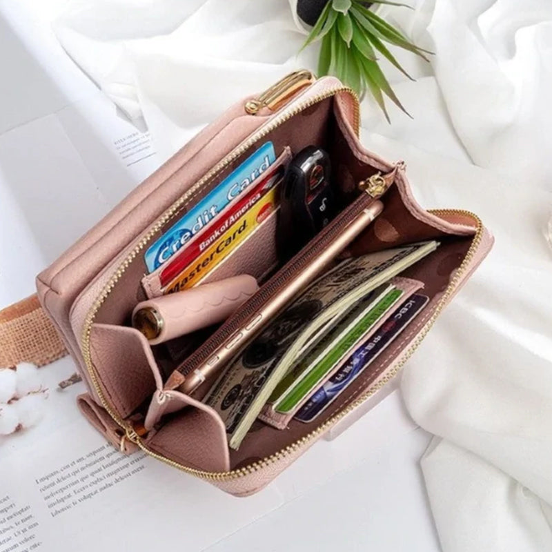 First-class phone case/shoulder bag with zipper |