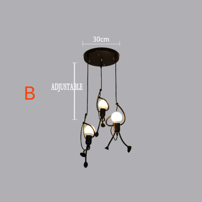 Retro Iron Man Pendant Light