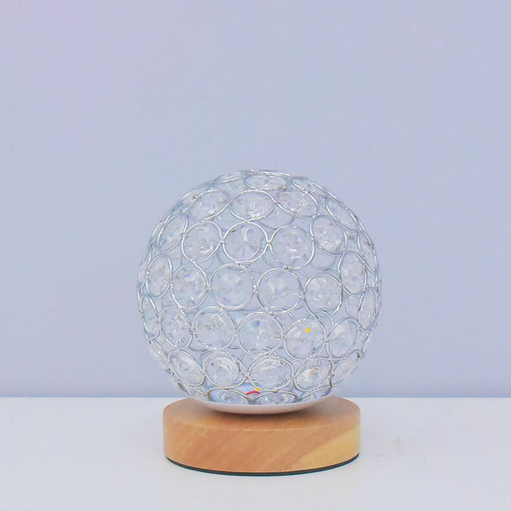 Modern Minimalistic Round USB Rechargeable LED Night Light Table Lamp