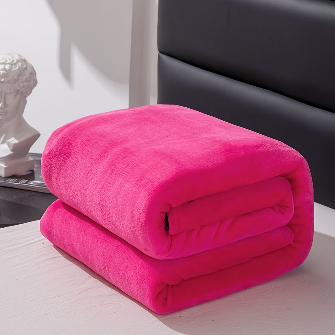 Soft and warm grey flannel blanket for all seasons