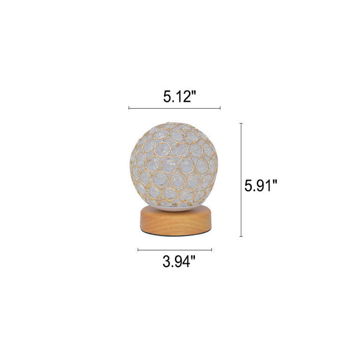 Modern Minimalistic Round USB Rechargeable LED Night Light Table Lamp