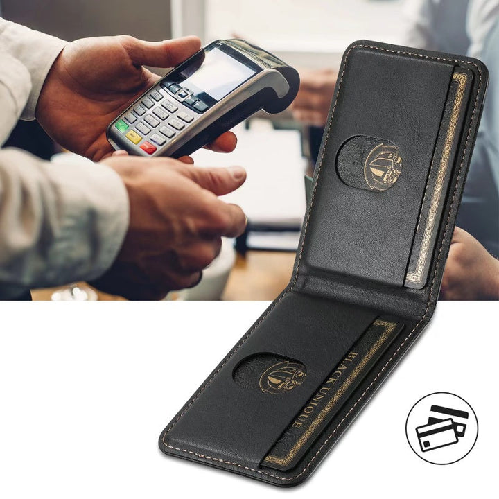 LuxCase Leather Phone Case with Card Slot and Stand – Suitable for iPhone |