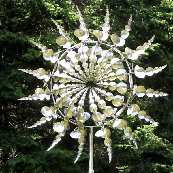 Unique and magical metal windmill