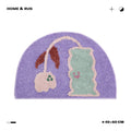 Wonderful small flower bath mat
