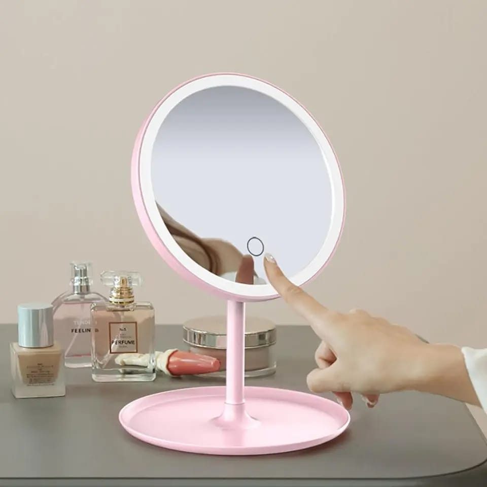 Selfie Ring Light with Makeup Mirror &amp; Phone Holder Kit