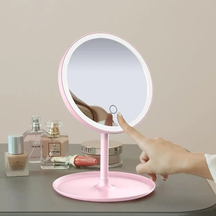 Selfie Ring Light with Makeup Mirror &amp; Phone Holder Kit