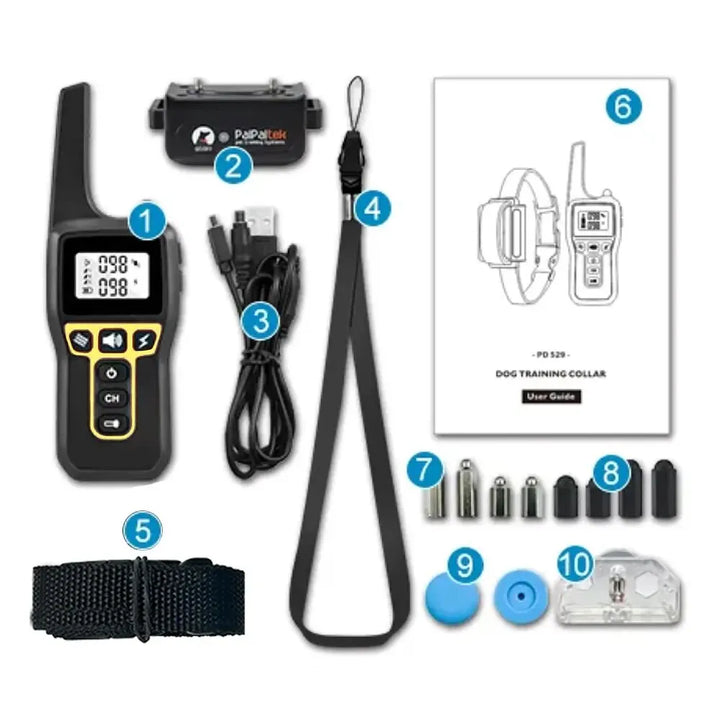 1000m Waterproof Dog Training Collar | Rechargeable, Remote Control &amp; Adjustable for Small, Medium, and Large Dogs