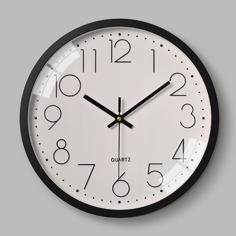Simple Design 3D Silent Classroom Wall Clock 30 cm