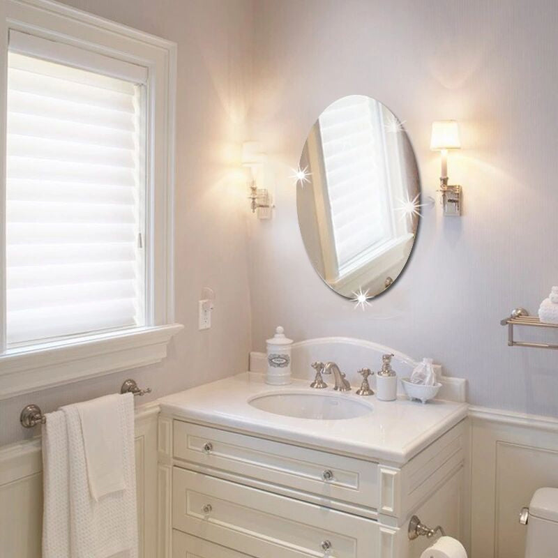Oval Rectangle Mirror Sticker |