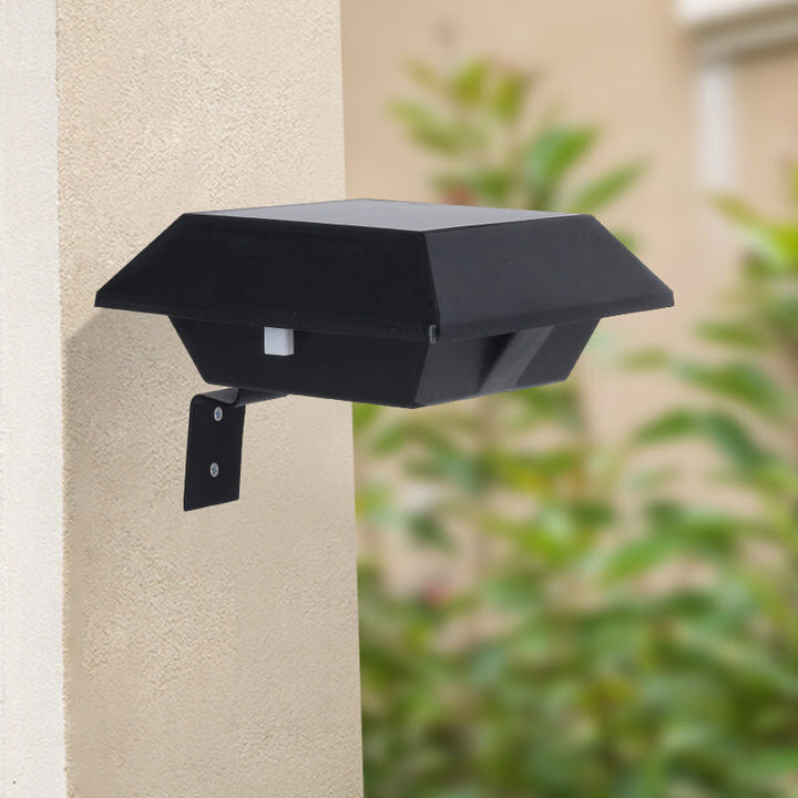 Solar UFO Shape Design Fence Light LED Outdoor Wall Lamp